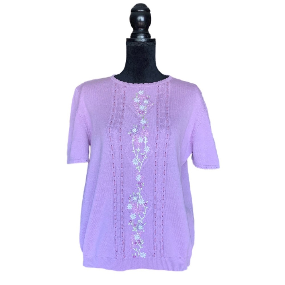 Vintage Alfred Dunner S/S Sweater Size Large